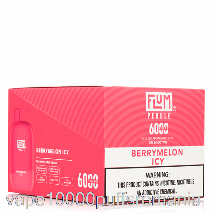 Vape Romania [10-pachet] Flum Pebble 6000 De Unica Folosinta